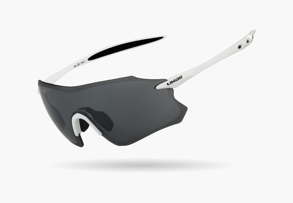 Limar S9 Polycarbonate Cycling Glasses White Limarusa